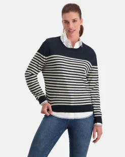 Gaastra Truien En Sweaters*Luxueuze 100% Merino Smerlada Gestreepte Blouse