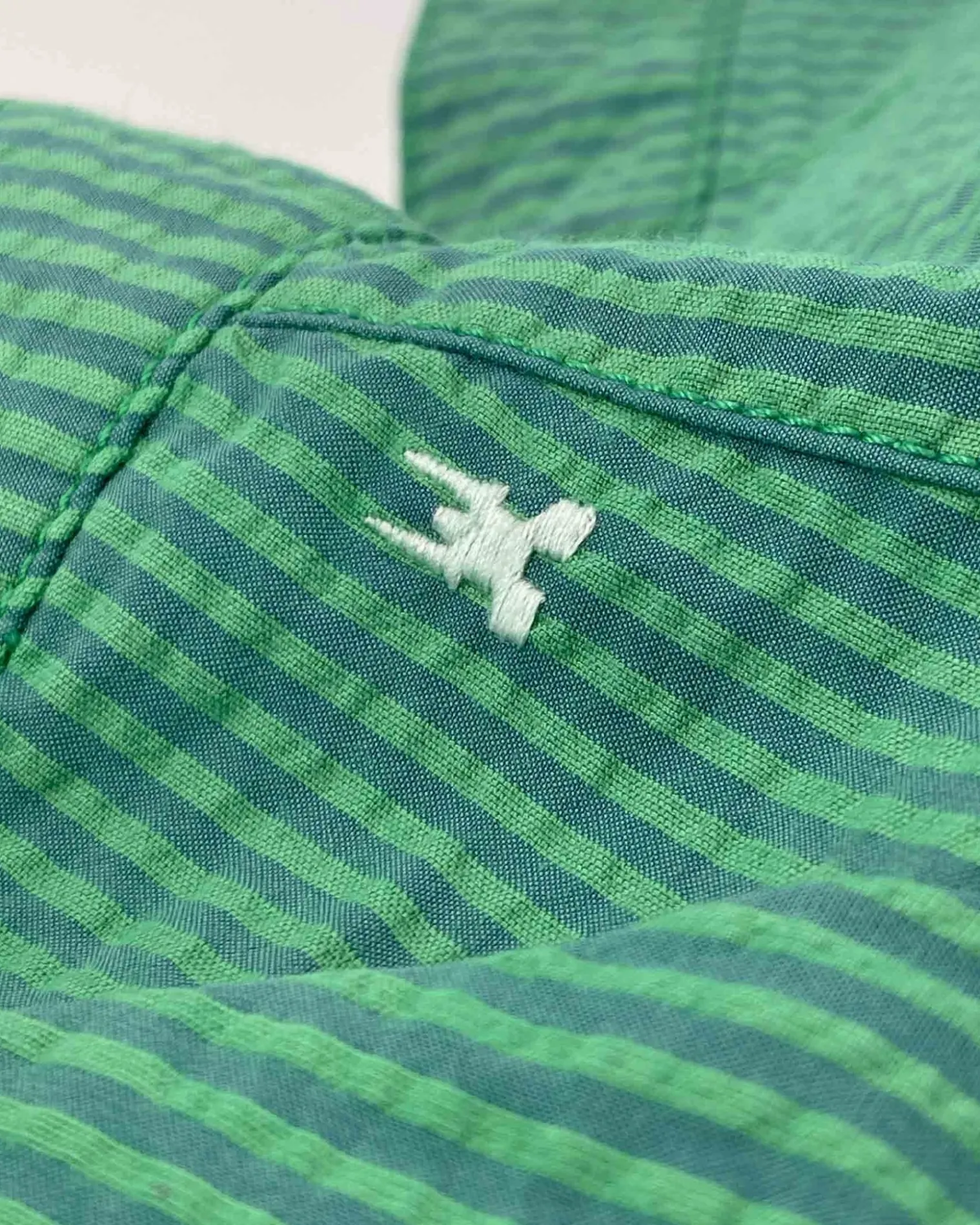 Gaastra Shorts En Broeken*Nantes Seersucker Island Green